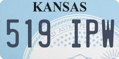 KS license plate 519IPW