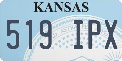 KS license plate 519IPX