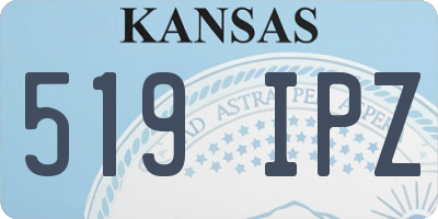 KS license plate 519IPZ