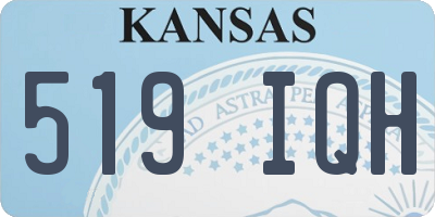 KS license plate 519IQH