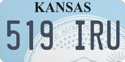 KS license plate 519IRU