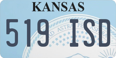 KS license plate 519ISD
