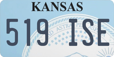 KS license plate 519ISE