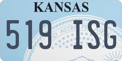 KS license plate 519ISG