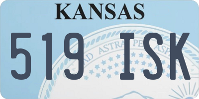 KS license plate 519ISK