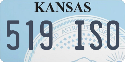 KS license plate 519ISO