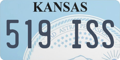 KS license plate 519ISS