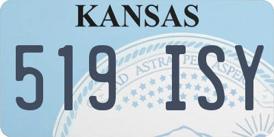 KS license plate 519ISY