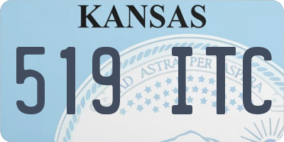 KS license plate 519ITC