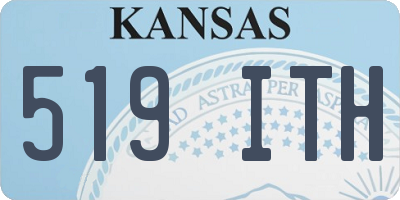 KS license plate 519ITH