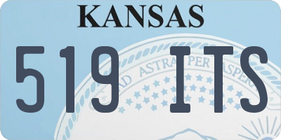 KS license plate 519ITS