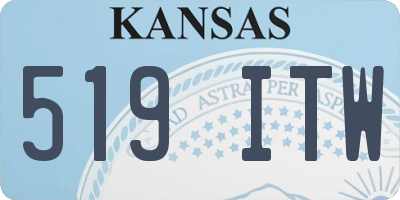 KS license plate 519ITW