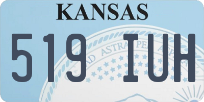 KS license plate 519IUH