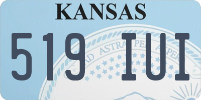 KS license plate 519IUI