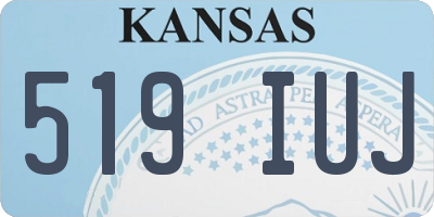KS license plate 519IUJ