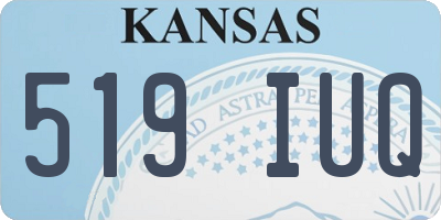KS license plate 519IUQ