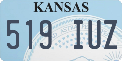 KS license plate 519IUZ
