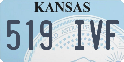 KS license plate 519IVF