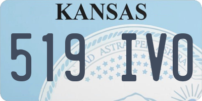 KS license plate 519IVO