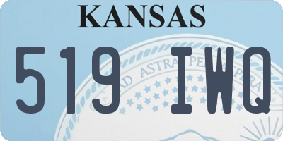 KS license plate 519IWQ