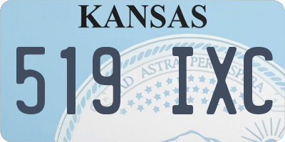 KS license plate 519IXC