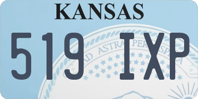 KS license plate 519IXP