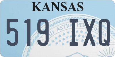 KS license plate 519IXQ