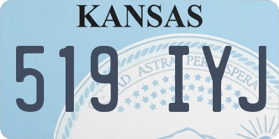 KS license plate 519IYJ