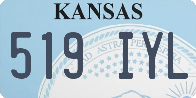 KS license plate 519IYL