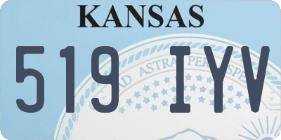 KS license plate 519IYV