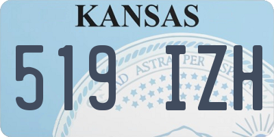 KS license plate 519IZH