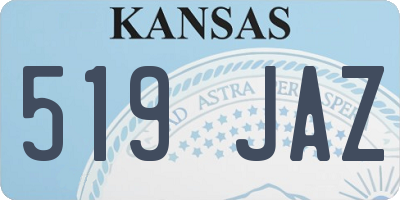 KS license plate 519JAZ