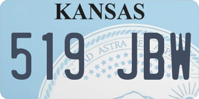 KS license plate 519JBW