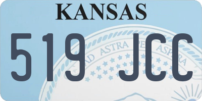 KS license plate 519JCC