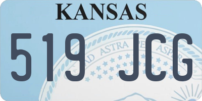 KS license plate 519JCG