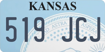 KS license plate 519JCJ