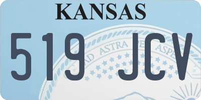 KS license plate 519JCV
