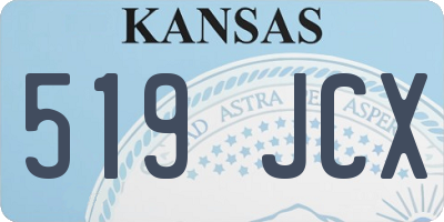 KS license plate 519JCX