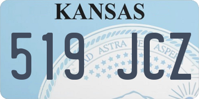 KS license plate 519JCZ