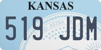 KS license plate 519JDM