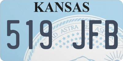 KS license plate 519JFB