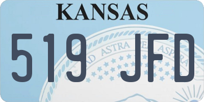 KS license plate 519JFD