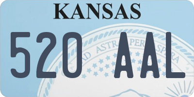 KS license plate 520AAL