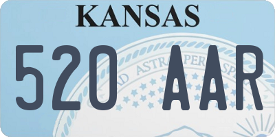 KS license plate 520AAR