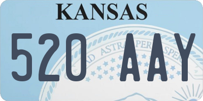 KS license plate 520AAY