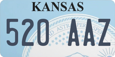 KS license plate 520AAZ