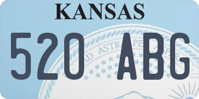 KS license plate 520ABG