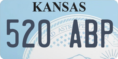 KS license plate 520ABP