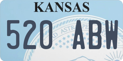 KS license plate 520ABW