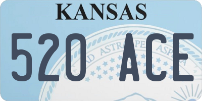 KS license plate 520ACE